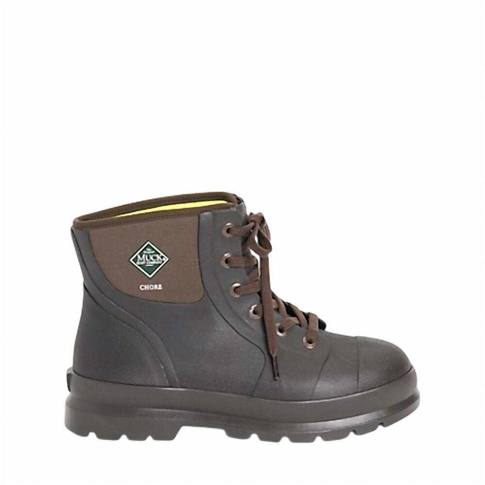 NEW MUCK men's classic plain toe work boots in brown